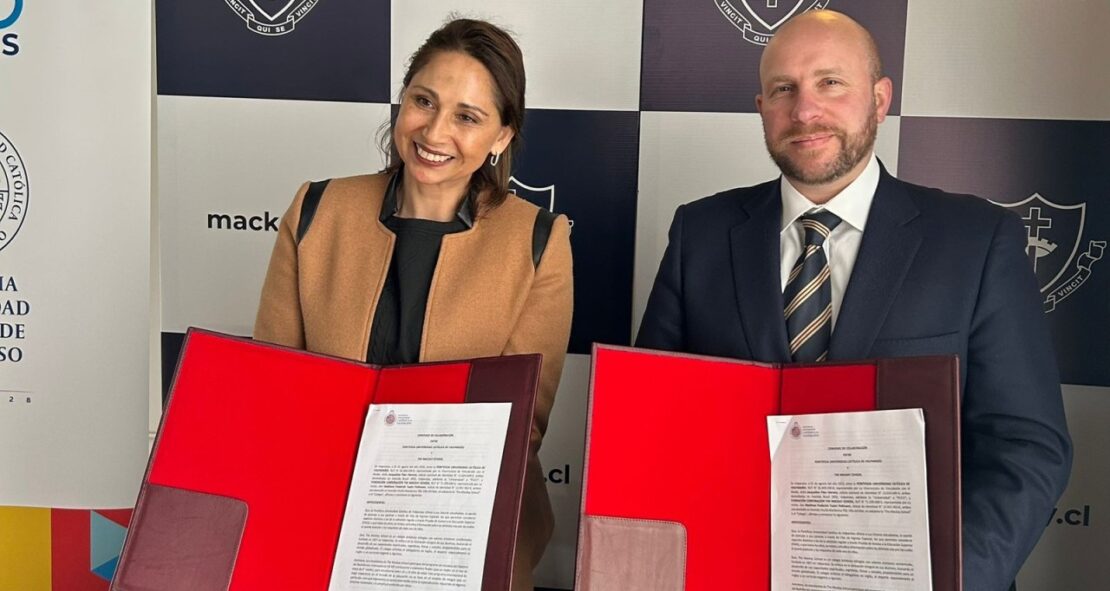 The Mackay School firma convenio con PUCV: alumnos accederán a carreras gracias a programa internacional de estudios del Colegio